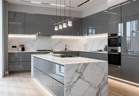 Grey & White Kitchen Perfection: The Ultimate Acrylic Cabinet Makeover