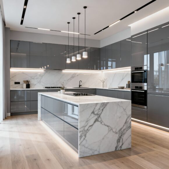 Grey & White Kitchen Perfection: The Ultimate Acrylic Cabinet Makeover