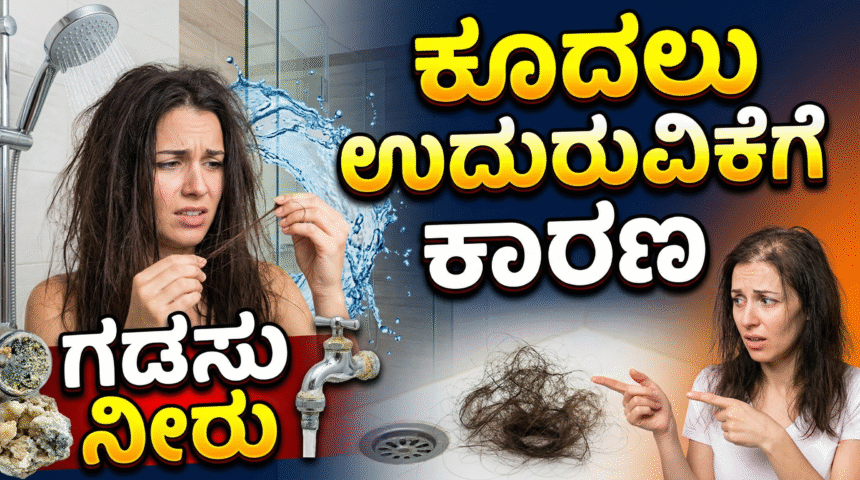 ಗಡಸು ನೀರು ಕೂದಲು ಉದುರುವಿಕೆಗೆ ಕಾರಣ