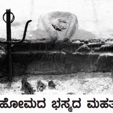 ಹೋಮದ ಭಸ್ಮದ ಮಹತ್ವ