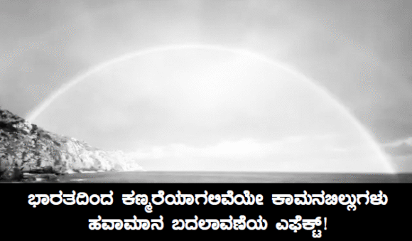 ಭಾರತದಿಂದ ಕಣ್ಮರೆಯಾಗಲಿವೆಯೇ ಕಾಮನಬಿಲ್ಲುಗಳು: